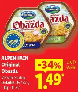 Lidl ALPENHAIN Original Obazda Angebot