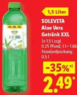 Lidl SOLEVITA Aloe Vera Getränk XXL Angebot