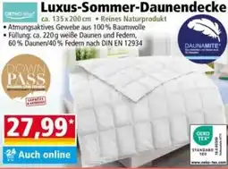 Norma ORTHO-Vital Luxus-Sommer-Daunendecke Angebot