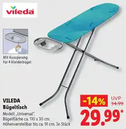 Lidl VILEDA Bügeltisch Angebot