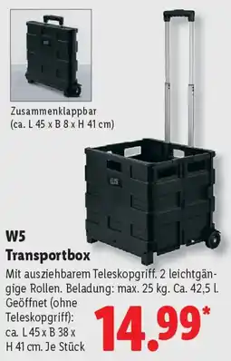 Lidl W5 Transportbox Angebot