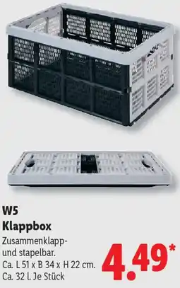 Lidl W5 Klappbox Angebot