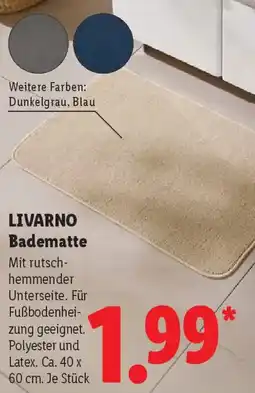 Lidl LIVARNO Badematte Angebot