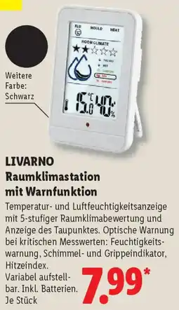 Lidl LIVARNO Raumklimastation mit Warnfunktion Angebot
