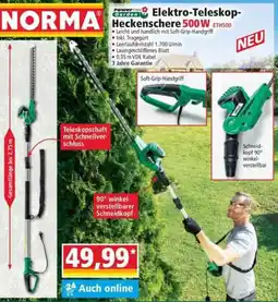 Norma Powertec Garden Elektro-Teleskop Heckenschere 500W Angebot