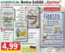 Norma GIARDESSA Retro-Schild ,,Garten" Angebot