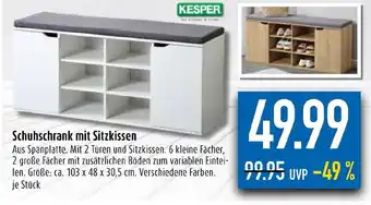 diska Schuhschrank mit Sitzkissen Angebot