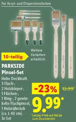 Lidl PARKSIDE Pinsel-Set Angebot