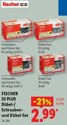 Lidl FISCHER SX PLUS Dübel-/ Schrauben- und Dübel-Set Angebot