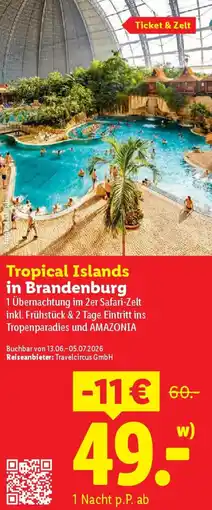 Lidl Tropical Islands in Brandenburg Angebot