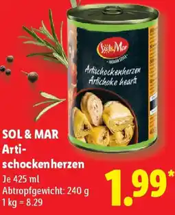 Lidl SOL & MAR Artischockenherzen Angebot