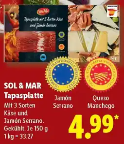 Lidl SOL & MAR Tapasplatte Angebot