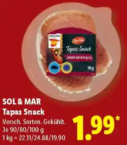 Lidl SOL & MAR Tapas Snack Angebot