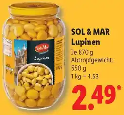 Lidl SOL & MAR Lupinen Angebot