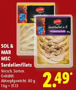 Lidl SOL & MAR MSC Sardellenfilets Angebot