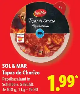 Lidl SOL & MAR Tapas de Chorizo Angebot