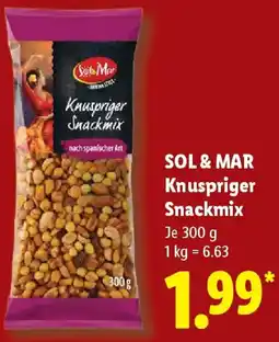 Lidl SOL & MAR Knuspriger Snackmix Angebot