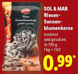 Lidl SOL & MAR Riesen Sonnenblumenkerne Angebot