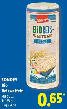 Lidl SONDEY Bio Reiswaffeln Angebot