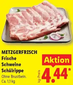 Lidl METZGERFRISCH Frische Schweine Schälrippe Angebot