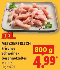 Lidl METZGERFRISCH Frisches Schweine Geschnetzeltes Angebot