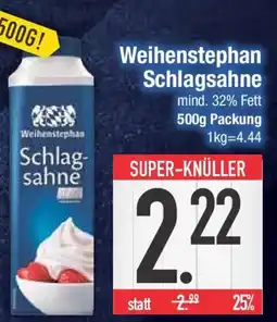 E-Center Weihenstephan Schlagsahne Angebot