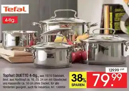 Zurbrüggen Tefal Topfset DUETTO 4-tlg. Angebot