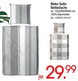 Zurbrüggen Mako Satin Bettwäsche Angebot