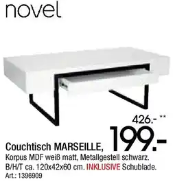 Zurbrüggen Novel Couchtisch MARSEILLE Angebot