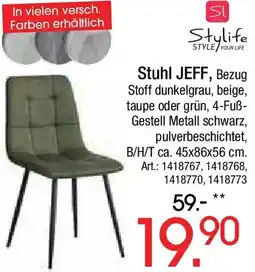 Zurbrüggen Stylife Stuhl JEFF Angebot