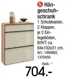Zurbrüggen Dieter Knoll Hängeschuhschrank Angebot