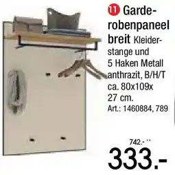 Zurbrüggen Dieter Knoll Garderobenpaneel breit Angebot