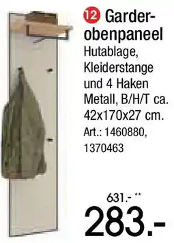 Zurbrüggen Dieter Knoll Garderobenpaneel Angebot