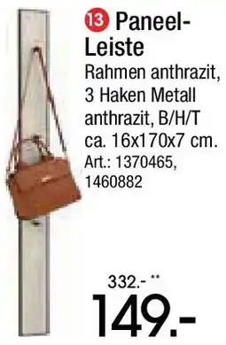 Zurbrüggen Dieter Knoll Paneel Leiste Angebot