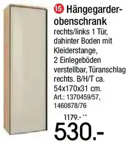Zurbrüggen Dieter Knoll Hängegarderobenschrank Angebot