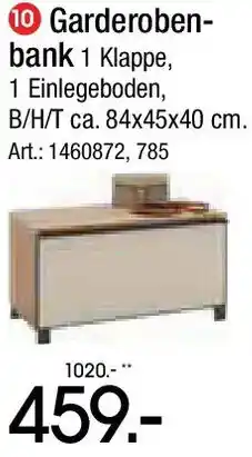 Zurbrüggen Dieter Knoll Garderobenbank Angebot