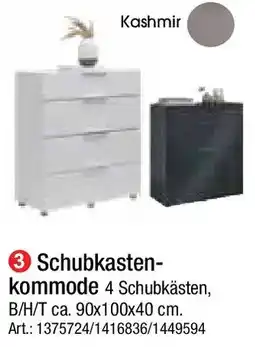 Zurbrüggen Schubkastenkommode Angebot