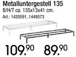 Zurbrüggen Metalluntergestell 135 Angebot