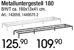 Zurbrüggen Metalluntergestell 180 Angebot