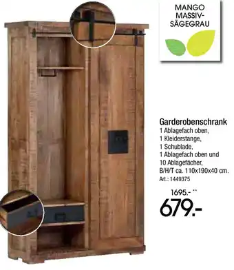 Zurbrüggen Garderobenschrank Angebot