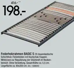 Zurbrüggen Dieter Knoll Federholzrahmen BASIC S Angebot