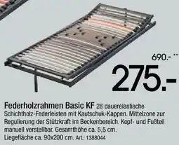 Zurbrüggen Dieter Knoll Federholzrahmen Basic KF Angebot