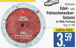 E-Center Edel- oder Feinschmecker Salami Angebot