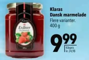 CITTI Markt Klaras Dansk marmelade 400g Angebot