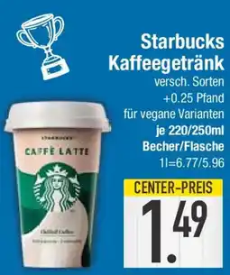 E-Center Starbucks Kaffeegetränk Angebot
