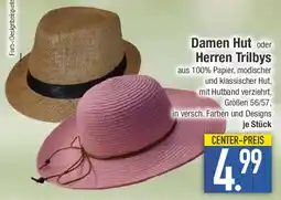 E-Center Damen Hut oder Herren Trilbys Angebot