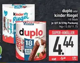 E-Center duplo oder kinder Riegel Angebot