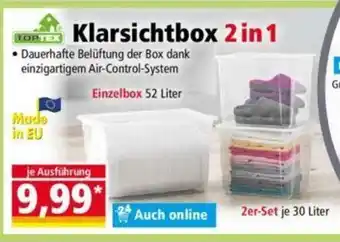 Norma Klarsichtbox 2in1 Angebot