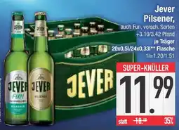E-Center Jever Pilsener Angebot