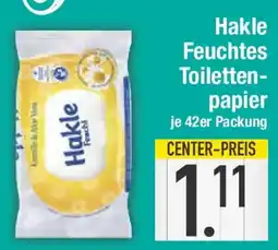 E-Center Hakle Feuchtes Toilettenpapier Angebot